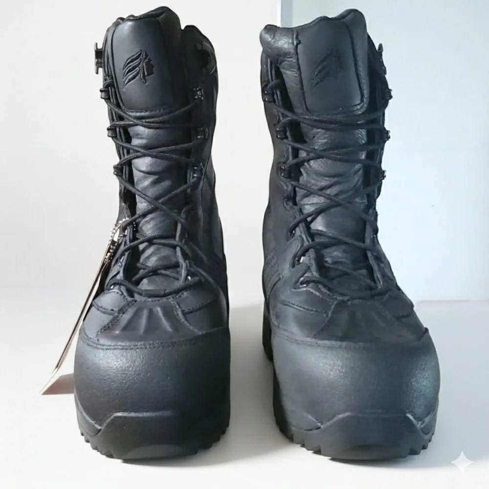 Lacrosse M9-W10.5 Boots Safety Steel Toe Waterproof Black Leather Insulated Work